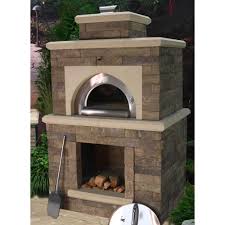 Oldcastle Avondale 54 5 In X 44 In X 94 5 In Sienna Concrete Outdoor Wood Fired Pizza Oven 70580566 The Home Depot Brick Oven Outdoor Backyard Fireplace Outdoor Kitchen Patio