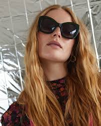 Butterfly Glam Green Acetate Cat Eye Sunglasses