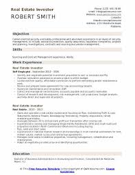 Whether you're hiring or trying to get hired, keep this in mind: Real Estate Investor Resume Samples Qwikresume