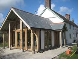 Methods of construction and roofing your timber frame extension this is the second article in a series of four, designed to highlight potential problems and guide you through the process of building an extension, where there are surrounding properties. Traditional Oak Timber Frame Manufacture Devon