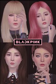 Blackpink Sims 4 Poster Blackpink Sims4 The Sims 4 Skin The Sims 4 Packs Sims