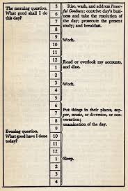 Benjamin Franklin S Daily To Do List Benjamin Franklin Daily Schedule Words