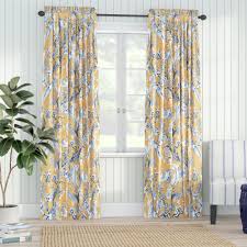 If you're looking for blackout roman shades, cloth or lined options are ideal for room darkening. Bay Isle Home Panagia Floral Room Darkening Thermal Rod Pocket Curtain Panels Reviews Wayfair