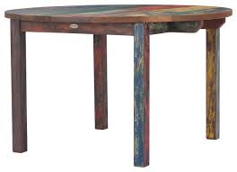 Maybe you would like to learn more about one of these? Round Dining Table Made From Recycled Teak Wood Boats 48 Inch Farmhouse Outdoor Dining Tables By Chic Teak Houzz
