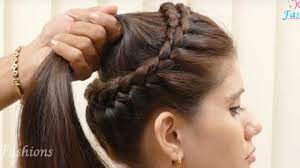 Easy Wedding Updo With Braids Bridal Hairstyle For Long Hair Tutorial Youtube Easy Hairstyles Long Hair Styles Cool Hairstyles For Girls