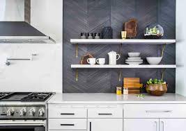Browse our large collection of chevron tiles and find your favorite colors and patterns at homedecoraz. Dark Gray Chevron Kitchen Backsplash Tiles Contemporary Kitchen