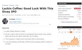 Luckin Coffee Crashes 76 Thursday What You Need To Know Nasdaq Lk Seeking Alpha