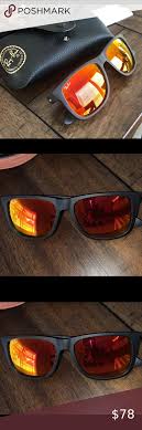 Rayban Justin Color Mix Black Red Flash Sunglasses New Ray Ban Classic Justin Rb4165 Unisex Sunglasses Brand New Never Us Black And Red Color Mixing Ray Bans