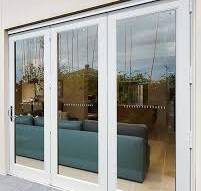 Low-e 96" Full Lite 3 Panel Fiberglass Folding Door