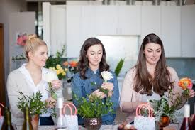 Colorful floral decorated background, banner or flyer for happy. Flower Design How To Host A Flower Arranging Party La Crema