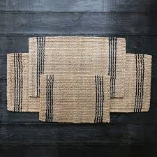 Black And White Striped Doormat Vertical Stripe Jute Doormat Jute Doormat Door Mat Jute