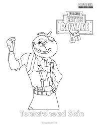 These alphabet coloring sheets will help little ones identify uppercase and lowercase versions of each letter. Tomatohead Skin Fortnite Coloring Page Super Fun Coloring