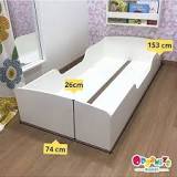 Mini cama infantil mobili kids - Cor branca - ORGANIZE MOBILI ...