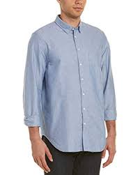 Zadig Voltaire Mens Sigmund Woven Shirt 40 Blue At