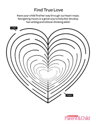 Our mazes come in five levels of * instructions for printing: Valentine Printable Heart Maze Scholastic Parents