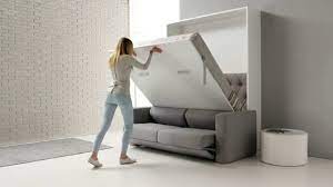 This Sofa Bed Looks Really Nice For Small Apartments Https Www Youtube Com Watch V Pyt5fzfiwt8 Murphy Bed Folding Sofa Folding Sofa Bed