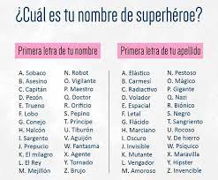 Los mejores apodos para usar en juegos como pubg, call of duty, league of legends, valorant. Cual Es Tu Nombre De Superheroe Nombres De Superheroes Nombres Divertidos Juegos De Nombres