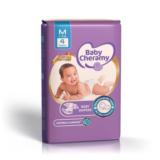 Baby Cheramy Diapers M 4s New
