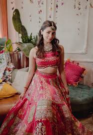 Alia Bhatt wore a custom pink Manish Malhotra lehenga for ...