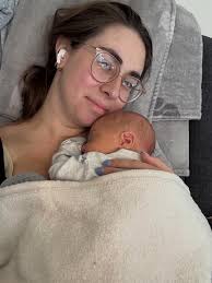 09.12.2025 at 5:41am Christopher Aaron came screaming into our lives ♥️ he  has the best facial expressions, gives the best cuddles, and does a great  fire alarm impression when he's hungry. Blessed (