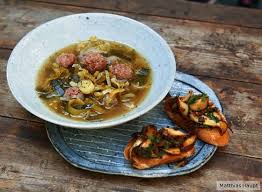 Lauchsuppe Mit Pilz Crostini Rezept Lauchsuppe Essen Lauch