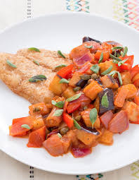 Fresh catfish is as common around here as ground beef is everywhere else fry in hot oil, in batches if necessary, for about 3 to 4 minutes per side, depending on size, or until recipe: Crispy Catfish With Sicilian Eggplant Caponata Recipe Eggplant Caponata Caponata Recipe Eggplant Caponata Recipe