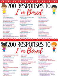 When the shirts are dried, have an inside photoshoot and so while you're stuck at home and trying to figure out what you can do when you're feeling bored, pull up a youtube. 200 Fun Things For Kids To Do When They Re Bored Free Printable