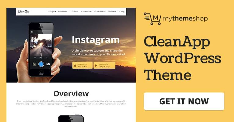 MyThemeShop CleanApp WordPress Theme