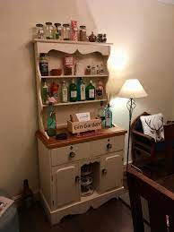 3 cupboard, 3 drawer, 2 leaded glass doors. Welsh Dresser Drinks Cabinet Shabby Chic Dresser Dresser Top Ideas Drinks Cabinet