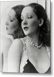 Lupe Velez By A Mirror #1 Metal Print