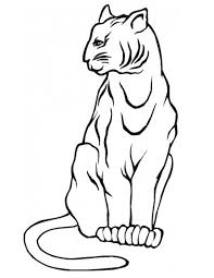 Coloriage de chats imprimez gratuitement 100 images. Coloriage Lynx Simple Dessin Gratuit A Imprimer