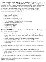 Writing tips, suggestions and more. Quality Assurance Specialist Resume Template Mpr