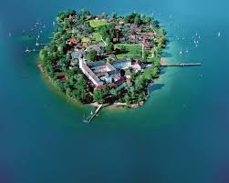 Convento Frauenworth Em Frauenchiemsee Ou Fraueninsel Bavaria Alemanha Tagesausflug Bayern Chiemsee Germany Fraueninsel