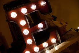 I'm cheap and lazy (ha), and i wanted a marquee light that. Diy Carnival Marquee Letters Ruffled