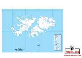 Mapa Politico NÂº3 Islas Malvinas Rivadavia