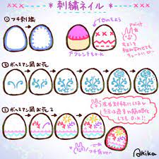 この春流行るボヘミアンネイルのやり方 手書きアートで今っぽく イラスト ローリエプレス 和柄 ネイル デザイン ネイルアート動画 日本の ネイルアート