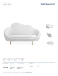 Ja wanted to create a sofa that looks and feels like heaven. Ether Settee Jonathan Adler Pdf Catalogs Documentation Brochures