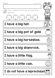 St Patrick S Day Math Literacy Worksheets Activities No Prep Literacy Worksheets Math Literacy Literacy