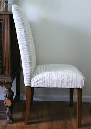 reupholster a parsons dining chair