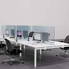 Glass used in these areas can be tailored in thickness to reduce sound and light transmittance to meet your privacy needs. Glass Office Des Or Divider For Work Table Anti Covid