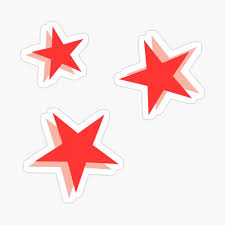 Sticker Star Background Red Bubble Stickers Cute Patterns Wallpaper