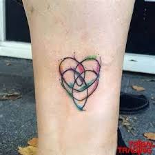 Mother daughter tattoos show a tight bond. Mother Daughter Celtic Watercolor Tattoo Tattoos Tattoos For Daughters Tattoos For Kids Celtic Mother Tattoos