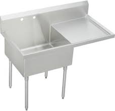 standing stainless steel utility sink