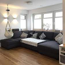 Hier Noch Einmal Das Ganze Sofa Weil Einige Es Sehen Wollten Genugend Platz Fur Die Ganze Familie Bettfunkti Home Decor Interior Design Sectional Couch