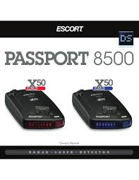 Escort ® , passport ® , afr ® , smartshield ® , autosensitivity ™ , expertmeter ™ specdisplay ™. Escort Passport 8500 X50