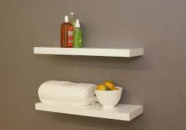 Glass shelves are a great way to add some high design to your space without breaking the bank. Gloss White Floating Shelf 600x200x38mm The Shelving Shop