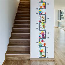 Us 3 46 Robot Upstairs Height Measure Wall Sticker For Kids Children Room Decor Growth Chart Wall Decal Art Boys Room Decor In Wall Stickers From