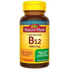 To suit your taste, vitamin b12 supplements can come in a wide range of colors such as white, red and pink. Nature Made Vitamin B 12 Timed Release Tablets 1000 Mcg Cvs Pharmacy