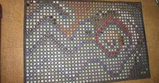Bottle Cap Floor Mat Clean And Redesign Bottle Cap Floor Mats Beer Cap Art