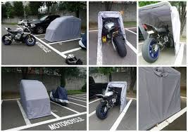 Motorcycle Shelter Garage Cover Thebikeshield Com Motorcycle Storage Motorcycle Storage Garage Motorcycle Garage